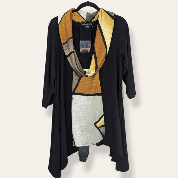 Frank Lyman Cowl Neck Belted Top - Picture 4 of 9